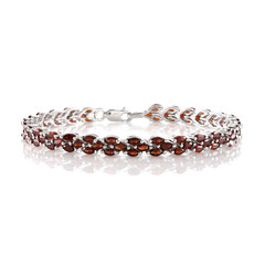 Bracelet en argent et Grenat du Mozambique