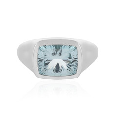 Bague en argent et Topaze bleu ciel
