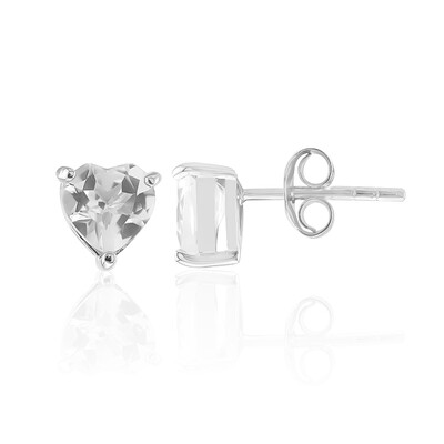 Boucles d'oreilles en argent et Topaze blanche