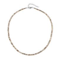Collier en argent et Zircon cognac