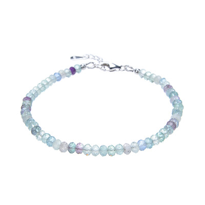 Bracelet en argent et Fluorite