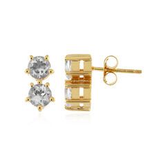 Boucles d'oreilles en argent et Quartz blanc