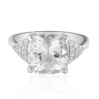 Bague en argent et Topaze blanche