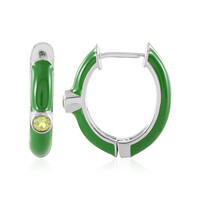 Boucles d'oreilles en argent et Péridot