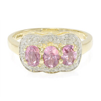 Bague en or et Saphir Padparadscha non chauffé