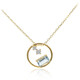 Collier en or et Aigue-Marine du Brésil AAA (CIRARI)