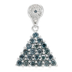 Pendentif en argent et Diamant fantaisie