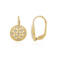Boucles d'oreilles en argent et Diamant I2 (J)