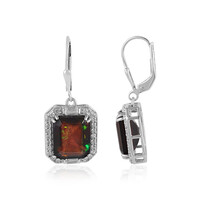 Boucles d'oreilles en argent et Opale Mezezo