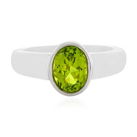Bague en argent et Péridot du Jilin
