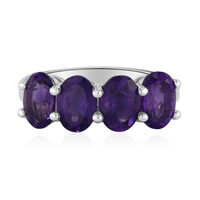 Bague en argent et Améthyste de Zambie
