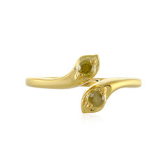 Bague en argent et Diamant jaune I3
