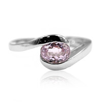 Bague en argent et Kunzite du Brésil