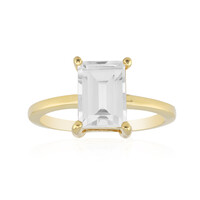 Bague en argent et Topaze blanche