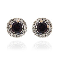 Boucles d'oreilles en argent et Topaze raisin