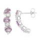 Boucles d'oreilles en argent et Saphir du Mozambique