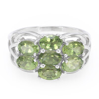 Bague en argent et Apatite de Russie