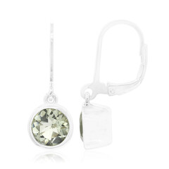 Boucles d'oreilles en argent et Améthyste verte