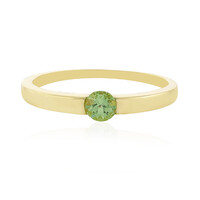 Bague en or et Grenat vert menthe de Merelani