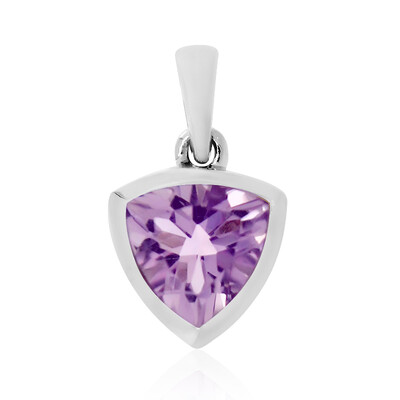 Pendentif en argent et Améthyste Rose de France