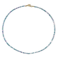 Collier en argent et Fluorite bleue