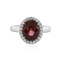 Bague en argent et Zircon rose
