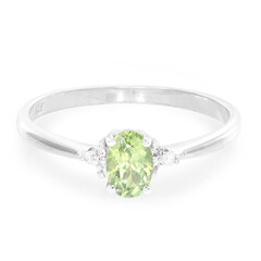 Bague en argent et Apatite de Russie