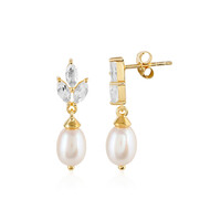 Boucles d'oreilles en argent et Perle de culture d'eau douce