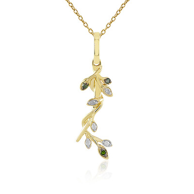 Collier en or et Diamant vert I4