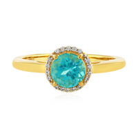 Bague en argent et Apatite bleue