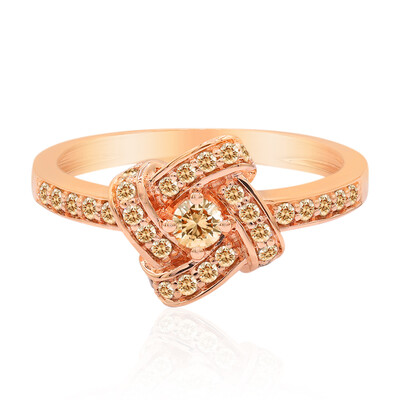 Bague en or et Diamant rose de France SI1 d'Argyle  (Annette)