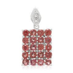 Pendentif en argent et Grenat du Mozambique