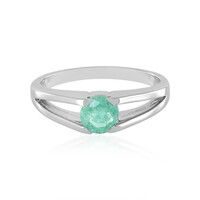 Bague en argent et Emeraude de Colombie