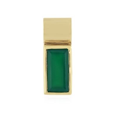 Pendentif en argent et Onyx vert (MONOSONO COLLECTION)