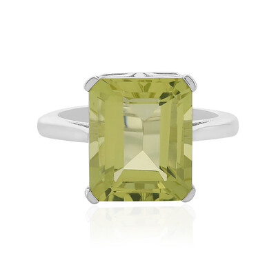 Bague en argent et Quartz citron