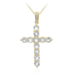 Collier en argent et Topaze blanche