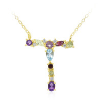 Collier en argent et Topaze bleu Suisse