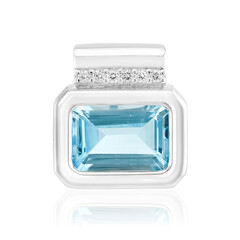 Pendentif en argent et Topaze bleu ciel