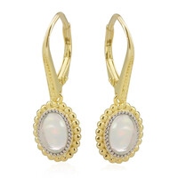 Boucles d'oreilles en argent et Opale Welo