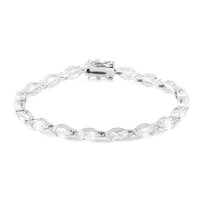 Bracelet en argent et Topaze blanche