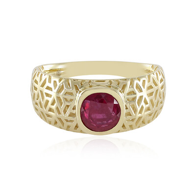 Bague en or et Rubis de Madagascar (Ornaments by de Melo)