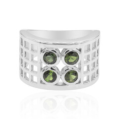 Bague en argent et Tourmaline verte (VIENNA 1903)