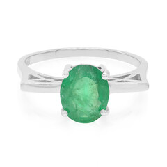 Bague en argent et Emeraude de Bahia