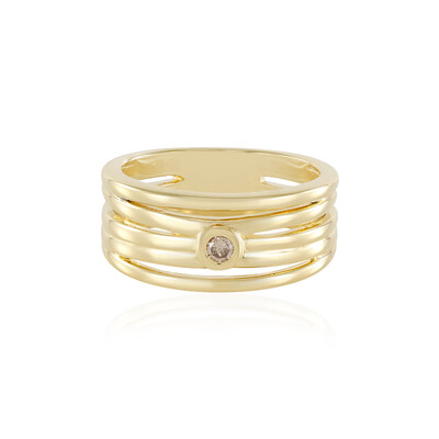 Bague en argent et Diamant chocolat I3