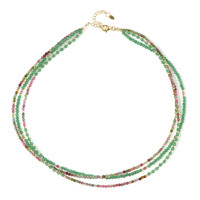 Collier en argent et Aventurine verte (Riya)