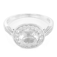 Bague en argent et Pétalite