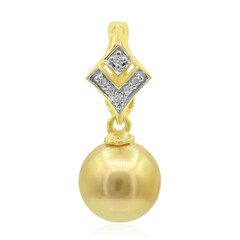 Pendentif en or et Perle dorée des mers du sud (TPC)
