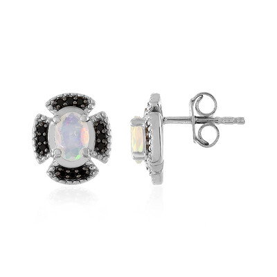 Boucles d'oreilles en argent et Opale Welo
