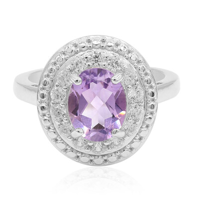 Bague en argent et Améthyste