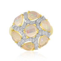 Bague en argent et Opale Welo